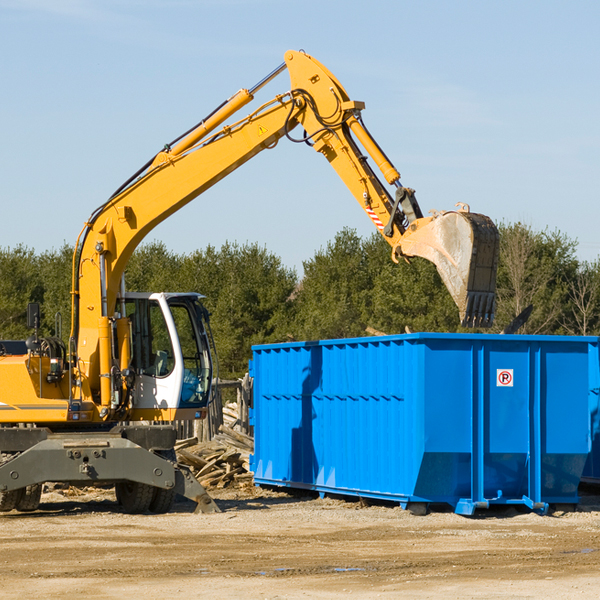 what size residential dumpster rentals are available in Pleasant Grove CA